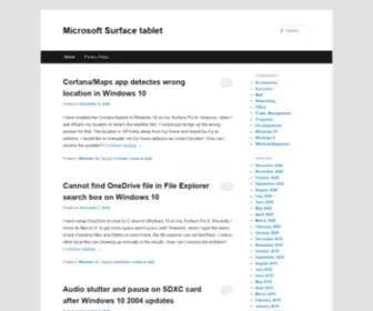 Surfacetablethelp.com(surfacetablethelp) Screenshot