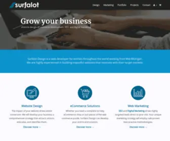 Surfalot.com(Web Design and eCommerce Developer in Mid) Screenshot