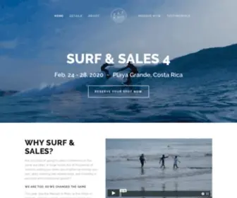 Surfandsales.com(The Surf & Sales Summit) Screenshot