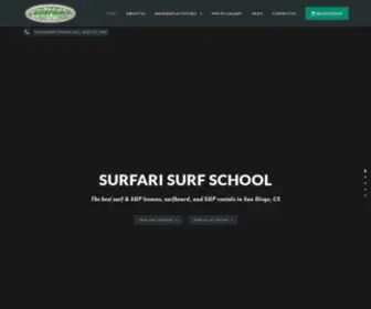 Surfarisurfschool.com(Surfari Surf School) Screenshot