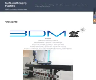 Surfboardshapingmachine.com(Surfboard Shaping Machine) Screenshot