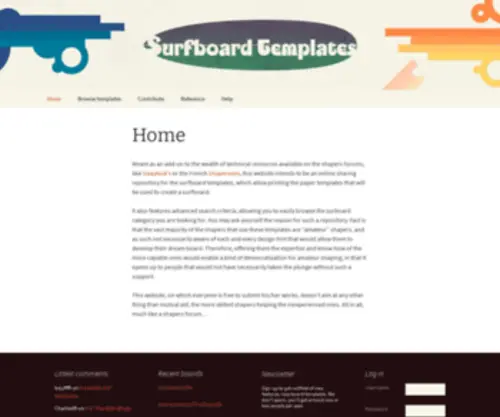 Surfboardtemplates.com(Surfboardtemplates) Screenshot