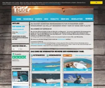 Surfbude.de(Kitesurfen und Windsurfen mit mehr Wind) Screenshot