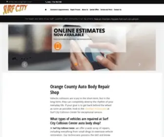 Surfcitycollisioncenter.com(Orange County Auto Body Repair Shop) Screenshot