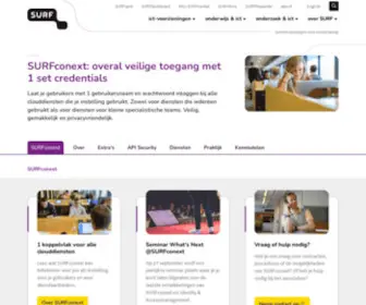 Surfconext.nl(Overal veilige toegang met 1 set credentials) Screenshot