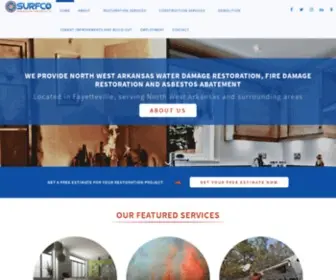 Surfcorestoration.com(Bentonville Home) Screenshot