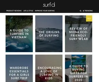 Surfd.com(Surf magazine) Screenshot