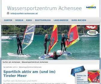 Surfen-Achensee.at(Dein Wassersportzentrum am Achensee) Screenshot
