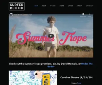 Surferblood.com(SURFER BLOOD) Screenshot