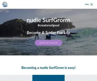 Surfgroms.com(Beginner Kids Surfing Lessons in Australia) Screenshot