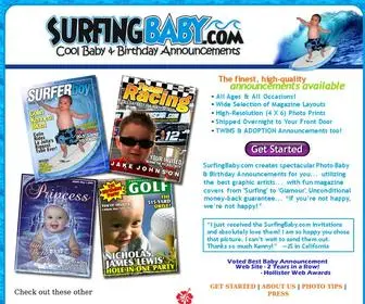 Surfingbaby.com(Cool Baby & Birthday Announcements) Screenshot