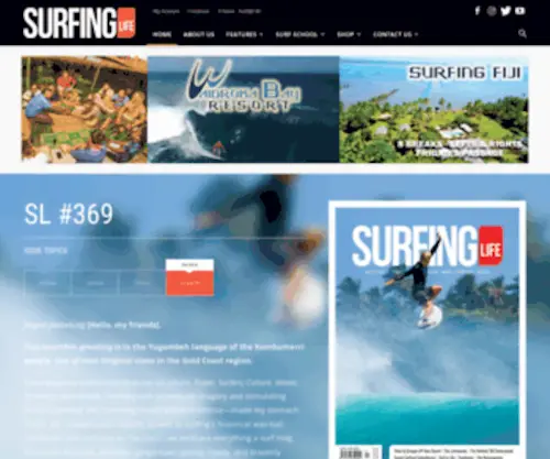 Surfinglife.com.au(Australia&#039;s favourite surfing magazine) Screenshot