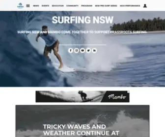 Surfingnsw.com.au(Surfing New South Wales) Screenshot