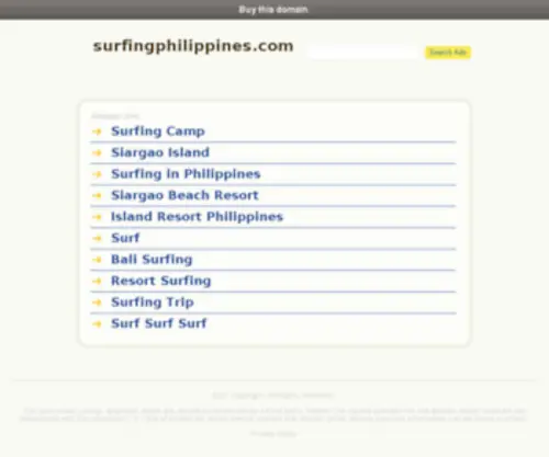 Surfingphilippines.com(Surfing Philippines) Screenshot