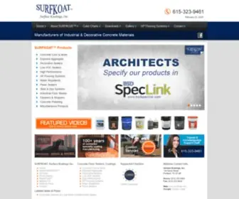 Surfkoat.com(SURFKOAT, Surface Koatings Inc) Screenshot