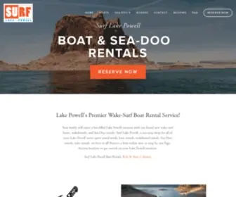 Surflakepowell.com(SURF LAKE POWELL) Screenshot