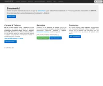 Surforce.com(SURFORCE Productos & Services) Screenshot