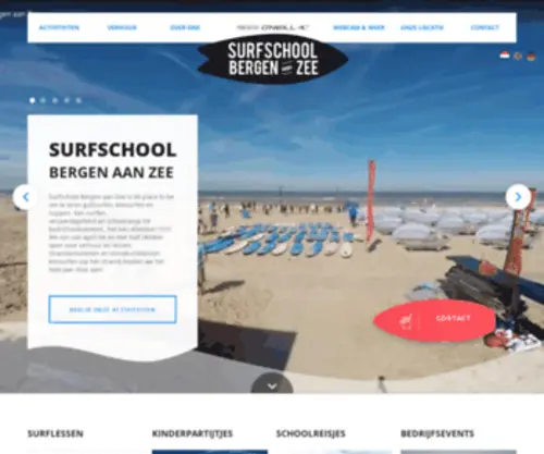 Surfschoolbergenaanzee.nl(Surfschool) Screenshot