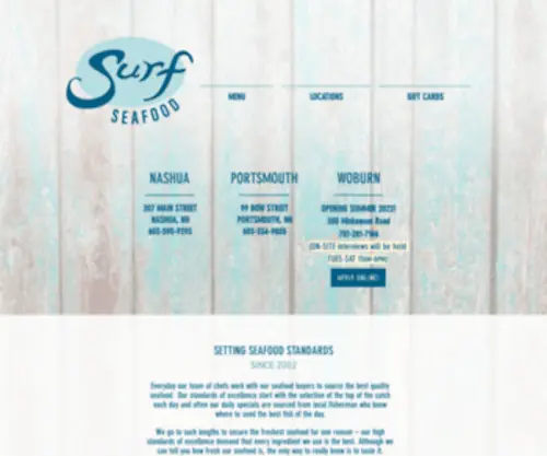 Surfseafood.com(Surf) Screenshot