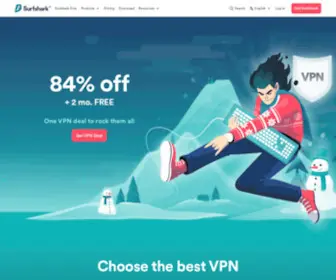 Surfshark.com(Secure online VPN service & more) Screenshot