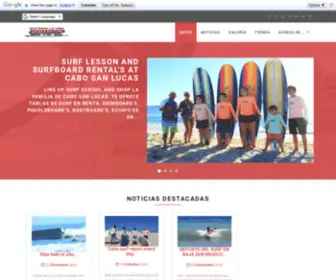 Surfshoplineup.com(Surf School & Shop) Screenshot