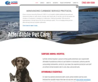 Surfsideanimalhospital.com(Surfside Animal Hospital) Screenshot