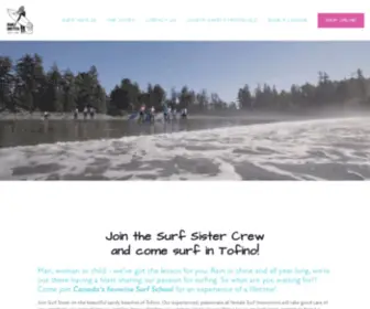 Surfsister.com(Tofino Surf Lessons) Screenshot