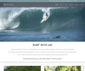 Surfthejunglecostarica.com(Surf the Jungle Costa Rica Surf School Puerto Viejo de Talamanca) Screenshot