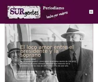 Surgentes.com.ar(Periodismo hecho por mujeres) Screenshot