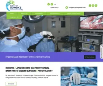 Surgeongowda.com(Bariatric surgery in Bangalore) Screenshot