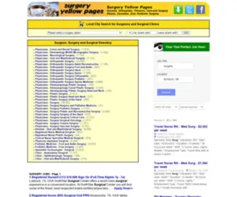 Surgeonyellow.com(Surgery Yellow Pages Directory) Screenshot