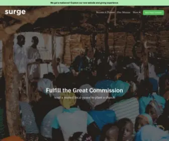 Surgeproject.com(A Global Church Planting Movement) Screenshot