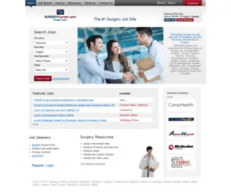 Surgerycareer.com(Surgery Jobs) Screenshot