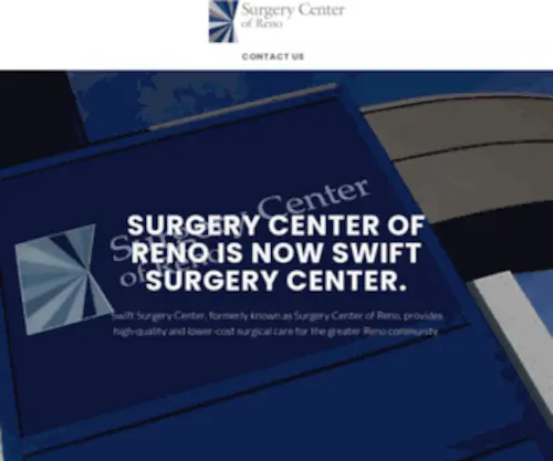 Surgerycenterofreno.com(Surgery Center of Reno) Screenshot
