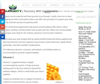 Surgerysupplements.com(Recommended vitamins) Screenshot
