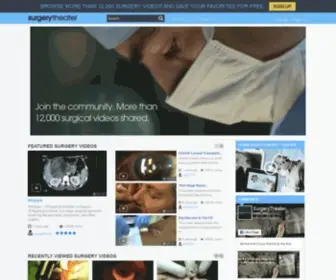 Surgerytheater.com(Online Surgical and Medical videos for healthcare professionals) Screenshot