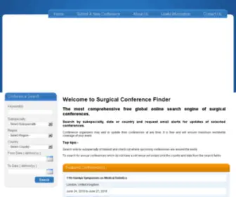 Surgicalconferencefinder.com(Surgical Conference Finder) Screenshot