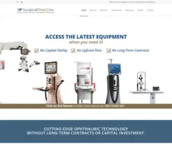 Surgicaldirectinc.com(Cataract Outsourcing with Surgical Direct Inc) Screenshot