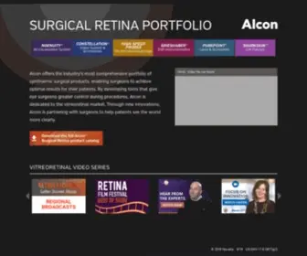 Surgicalretina.com(Alcon) Screenshot