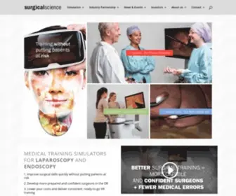 Surgicalscience.com(Medical training VR simulation) Screenshot