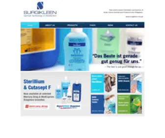 Surgikleen.com.ph(German Technology in Disinfection) Screenshot