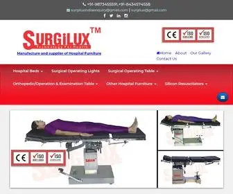 Surgiluxindia.com(Surgilux) Screenshot