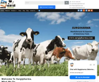 Surgipharma.com(Surgical farming Livestock Instruments) Screenshot