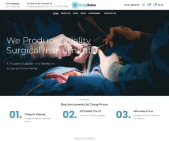 Surgisalesusa.com(Buy Surgical Instruments At Reasonable Price) Screenshot