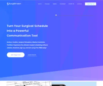 Surgistream.com(The Ultimate Surgical Scheduling Solution) Screenshot
