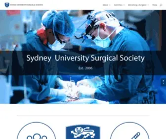 Surgsoc.org.au(Sydney University Surgical Society) Screenshot