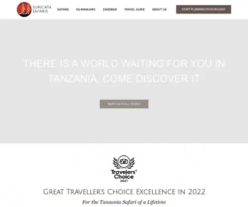 Suricatasafaris.com(Travel to Tanzania & Zanzibar) Screenshot