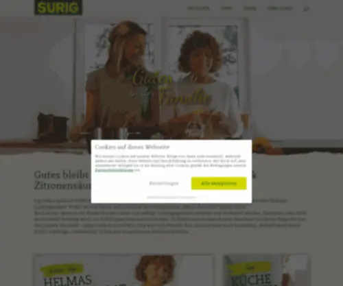 Surig.de(SURIG Essigessenz & Zitronensäure) Screenshot