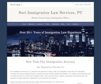 Surilaw.com(Suri Immigration Law Services) Screenshot