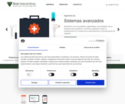 Surindustrial.com(Servicios IT y Consultoría de Sistemas para Empresas) Screenshot